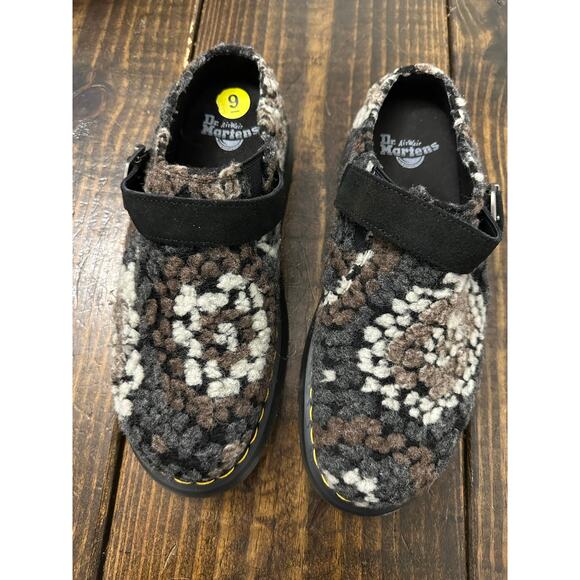 DR MARTENS Isham wool suede mules size 9 NWOB - Picture 1 of 7